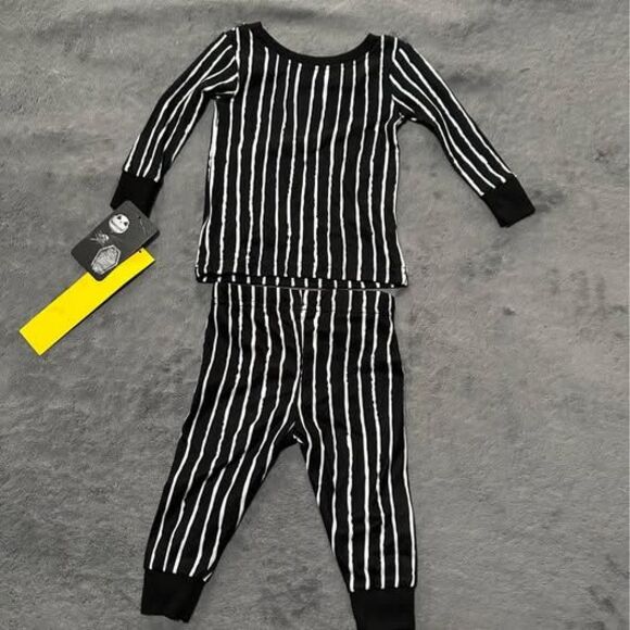 NEW Disney 2pc Baby Jack Skellington Nightmare Before Christmas Pajamas - Picture 3 of 7
